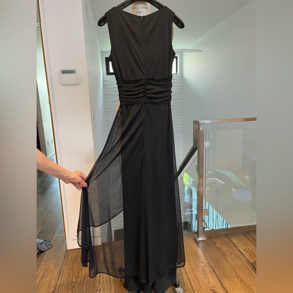 Annex brand black elegant jumpsuit with outer skirt size Med - Picture 5 of 8